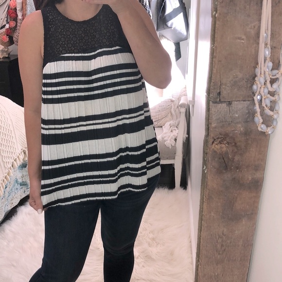 Umgee size medium striped boho top - Picture 1 of 4